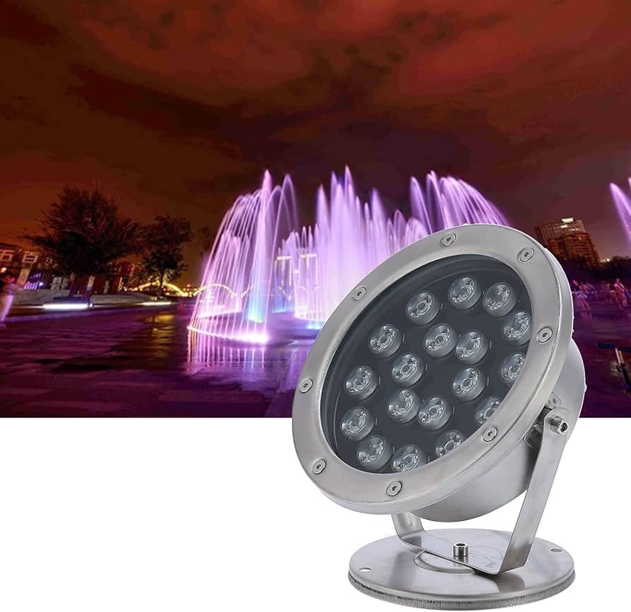 LED reflektor RGB 18W INOX